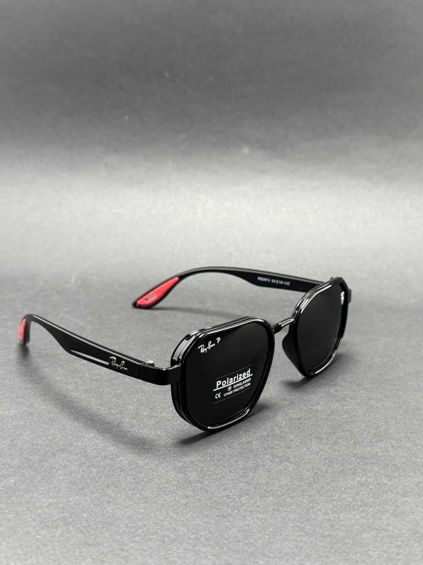 RayBan Ferrari - Glossy Black POLARIZED