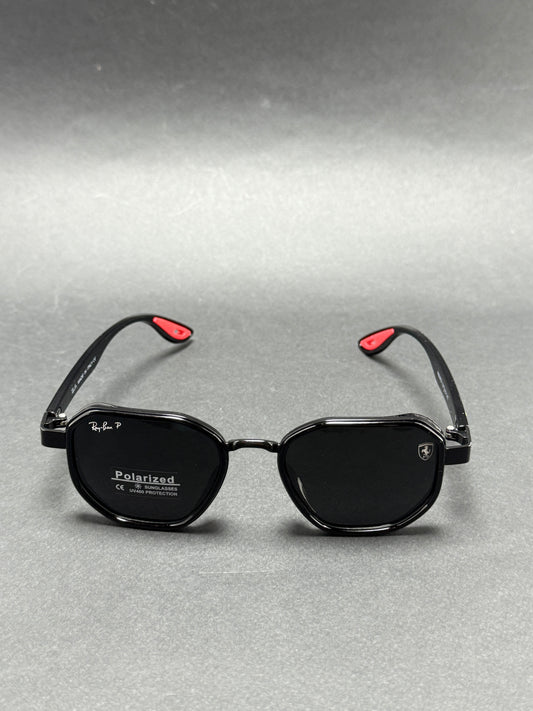 RayBan Ferrari - Glossy Black POLARIZED