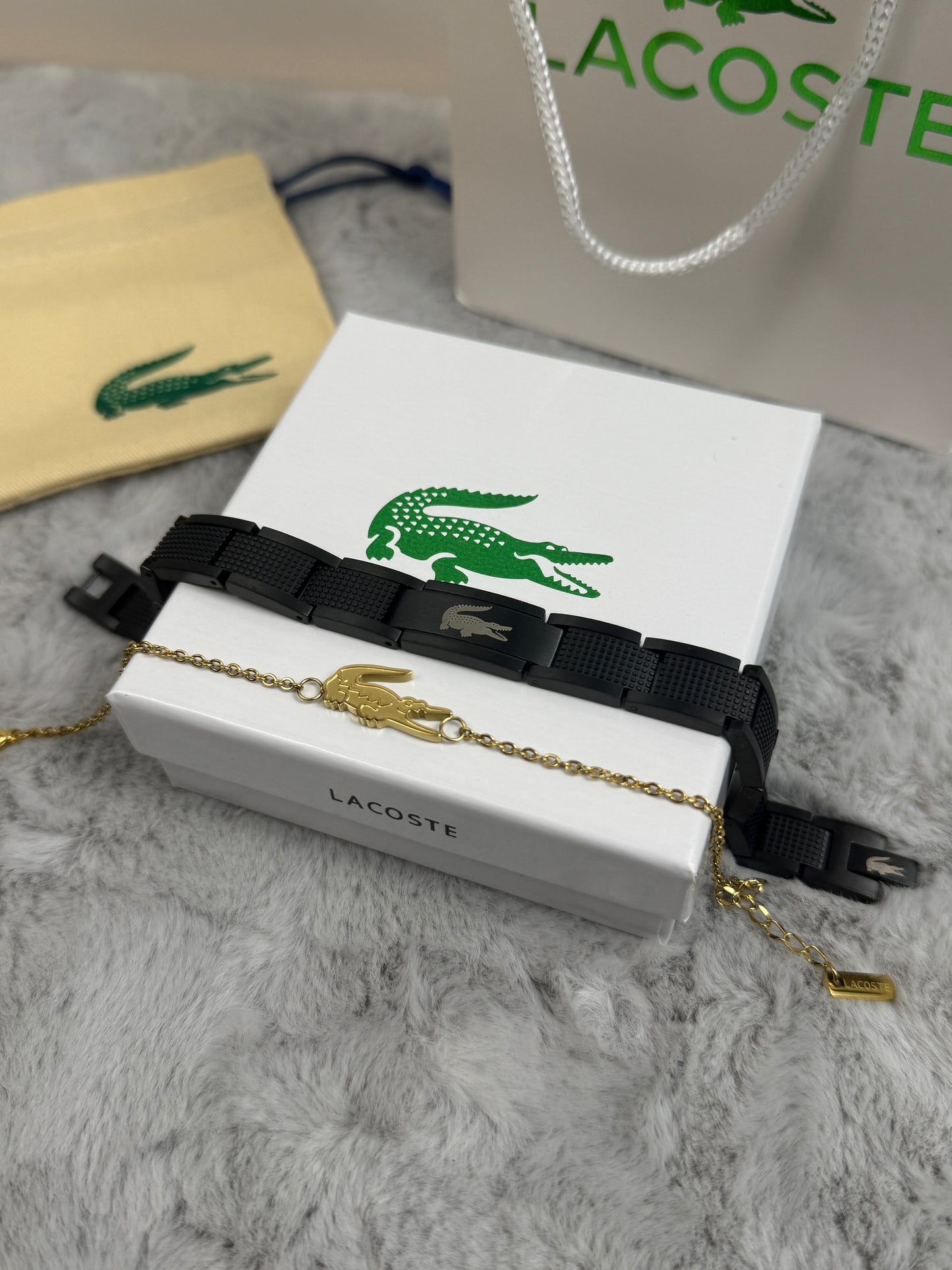 Lacoste matching bracelets