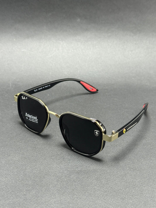 RayBan Ferrari Gold-Black POLARIZED