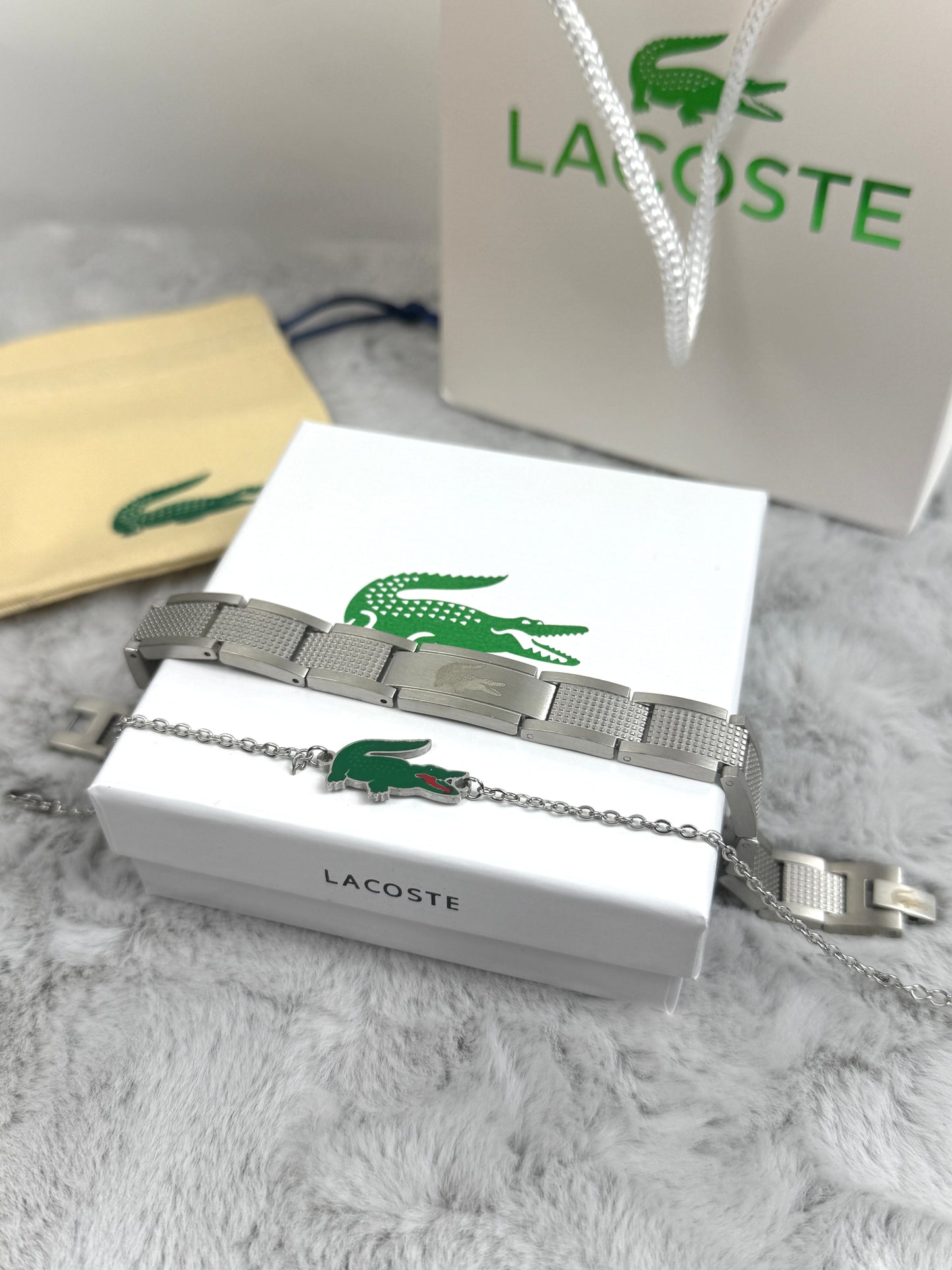 Lacoste matching bracelets