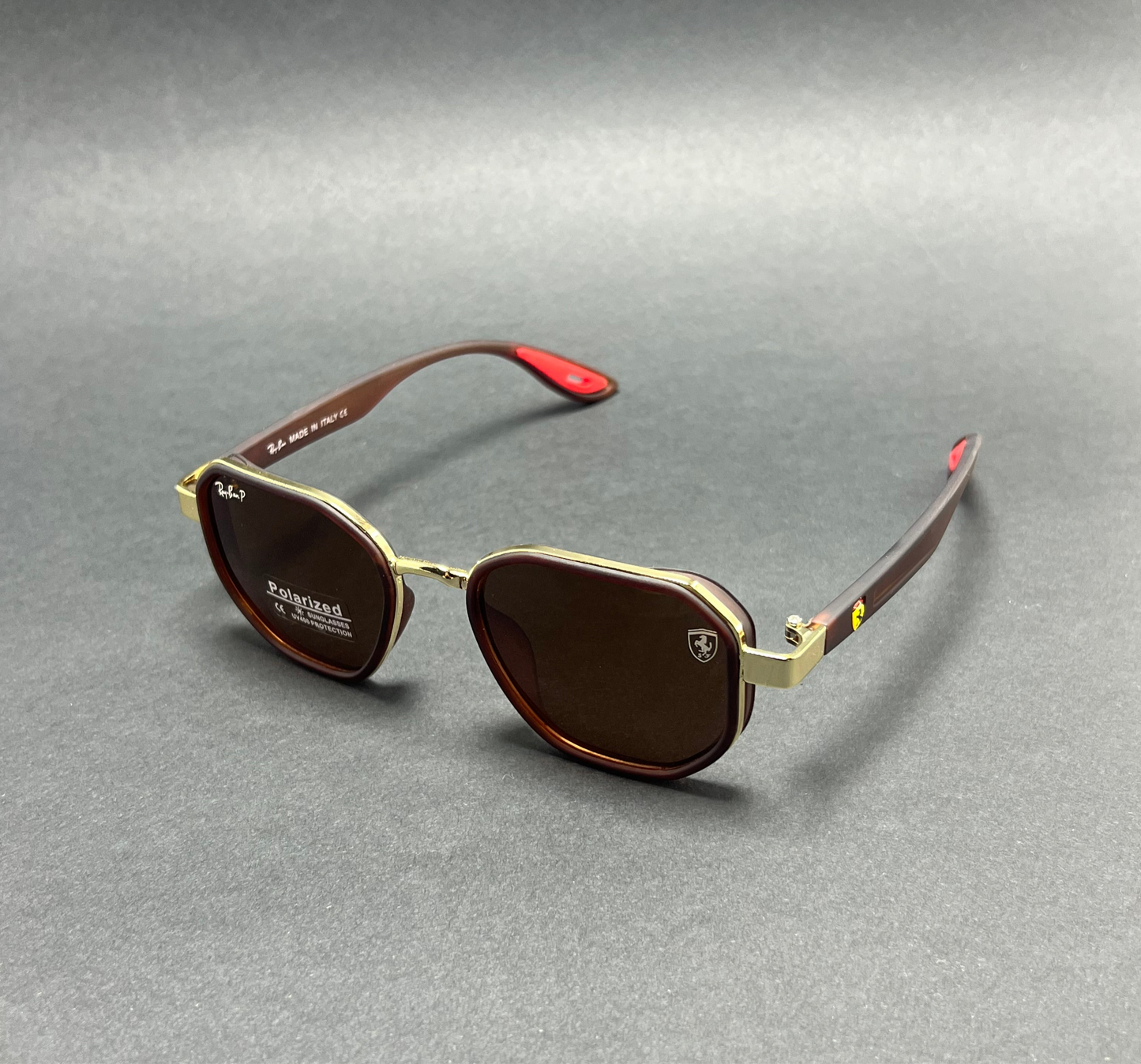 RayBan Ferrari - Glossy Black POLARIZED