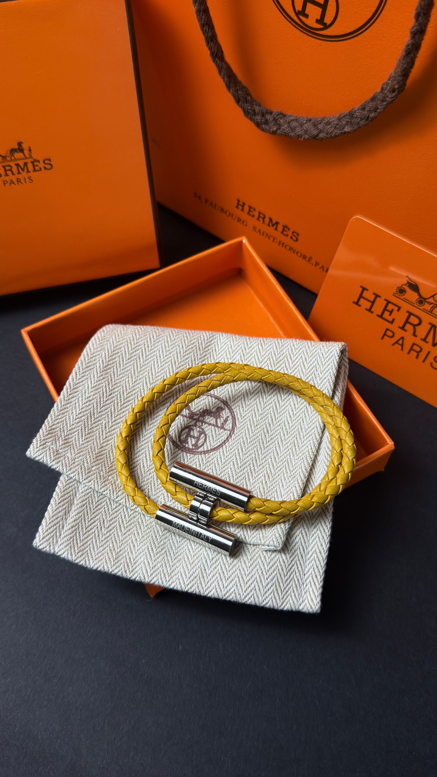 Hermés Leather Bracelet
