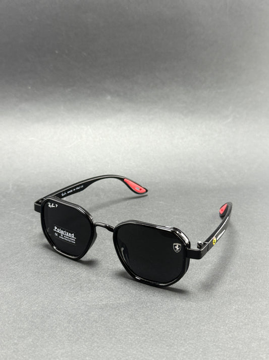RayBan Ferrari - Glossy Black POLARIZED